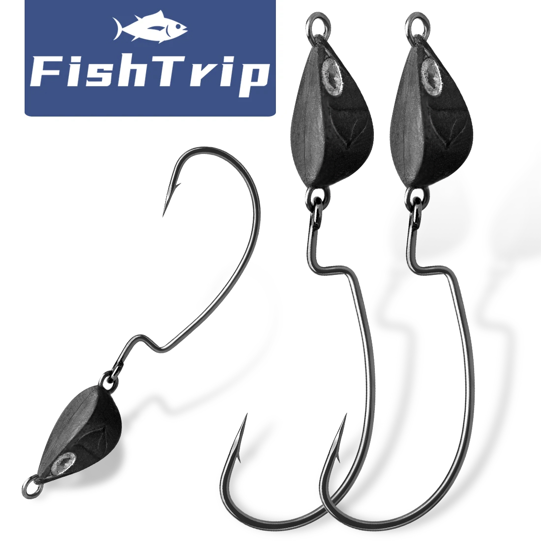 Fishing Hook Assortment - FishTrip kail pancing kepala Jig, 10
