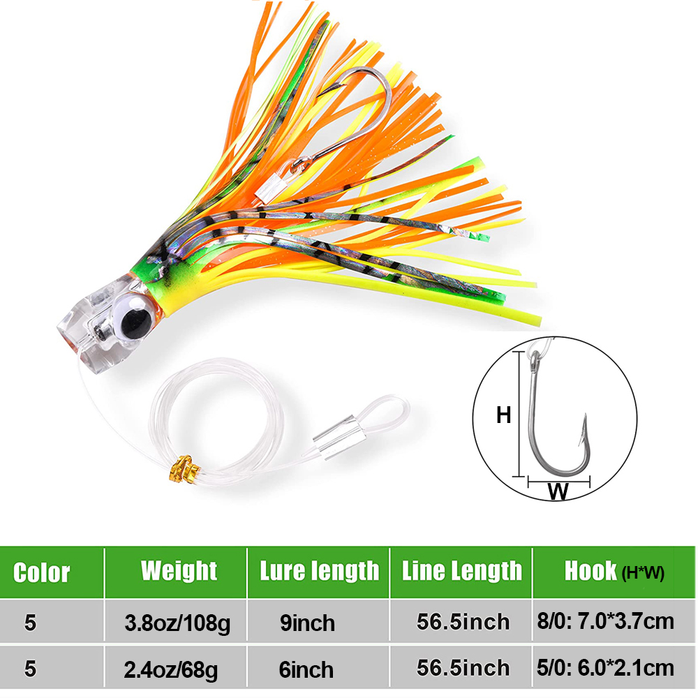 3 buah rok Trolling umpan Tuna - Fishing Hook Size ulasan dan harga